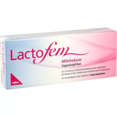LACTOFEM Supposte vaginali allacido lattico, 7 pezzi