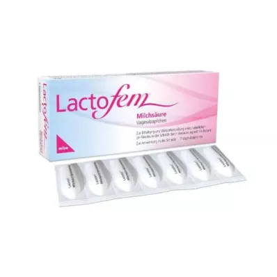 LACTOFEM Supposte vaginali allacido lattico, 7 pezzi