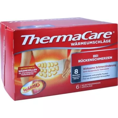 THERMACARE Fasce per la schiena S-XL per alleviare il dolore, 6 pz