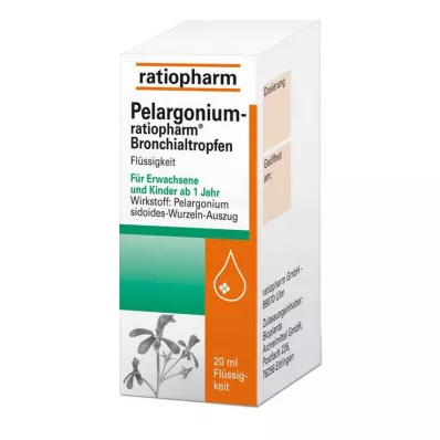Pelargonium ratiopharm gocce bronchiali, 20 ml Pelargonium ratiopharm gocce bronchiali, 20 ml