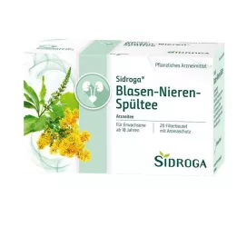 SIDROGA Bustina di filtro per il tè per il lavaggio dei reni della vescica, 20X2,0 g