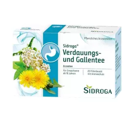 SIDROGA Bustina di filtro per tè digestivo e bile, 20X2,0 g