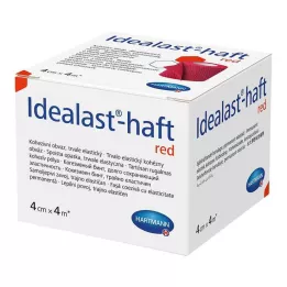 IDEALAST-benda adesiva colorata 4 cmx4 m rosso, 1 pz