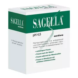 SAGELLA salviette detergenti attive, 10 pz