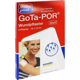 GOTA-POR Cerotto sterile per ferite 100x150 mm, 5 pz