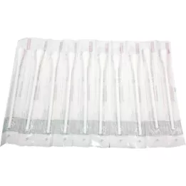 WATTESTÄBCHEN Testa grande di plastica 15 cm sterile, 10X1 pz