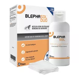BLEPHASOL Duo 100 ml di lozione+100 pastiglie detergenti, 1 p