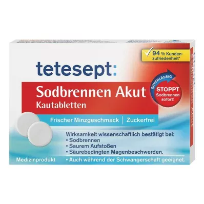 Compresse masticabili Tetesept bruciore di stomaco acuto, 20 pz