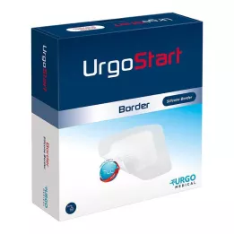 URGOSTART Bordo 8x8 cm in schiuma per ferite, 10 pz