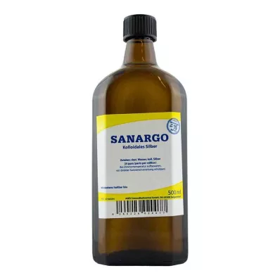 Flaconi argento colloidale Sanargo, 500 ml Flaconi argento colloidale Sanargo, 500 ml