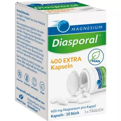 MAGNESIUM DIASPORAL 400 Capsule Extra, 20 Capsule