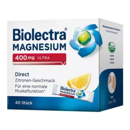 BIOLECTRA Magnesio 400 mg ultra Direct Lemon, 40 pezzi