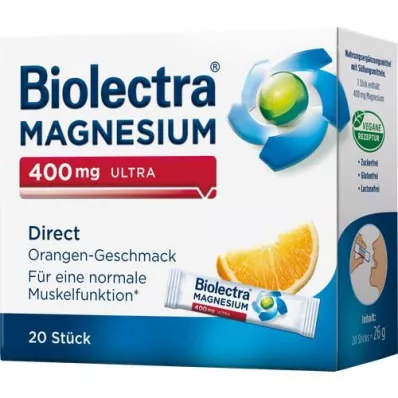 BIOLECTRA Magnesio 400 mg ultra Direct Orange, 20 pz