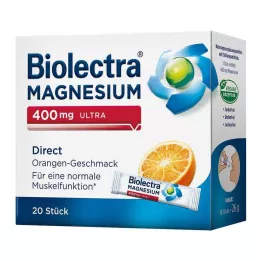 BIOLECTRA Magnesio 400 mg ultra Direct Orange, 20 pz