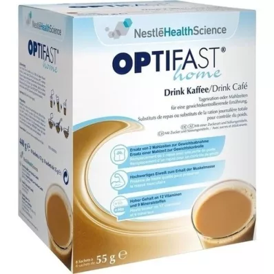 OPTIFAST home Drink Caffè in polvere, 8X55 g