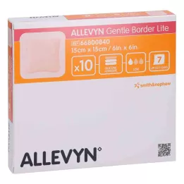 ALLEVYN Medicazione in schiuma Gentle Border Lite 15x15 cm, 10 pz