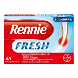 RENNIE FRESH Compresse masticabili, 48 pezzi