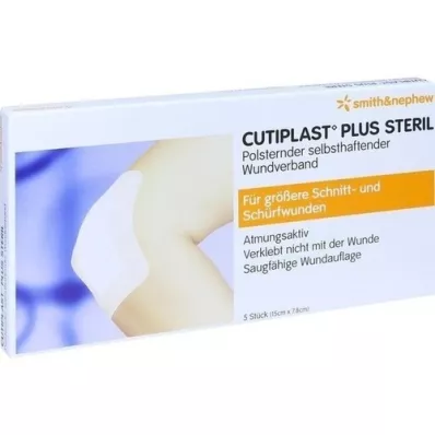 CUTIPLAST Più medicazione sterile 7,8x15 cm, 5 pz