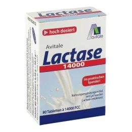 LACTASE 14.000 FCC Compresse in dispenser, 80 pezzi