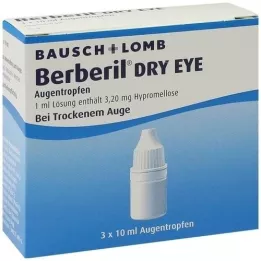 BERBERIL Collirio per occhio secco, 3X10 ml