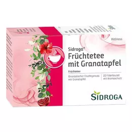 SIDROGA Tè alla frutta Wellness con melograno in bustina filtro, 20X2,0 g