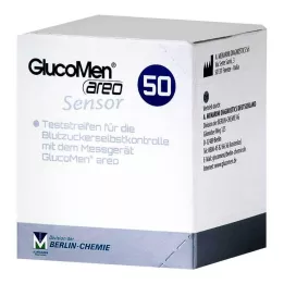 GLUCOMEN strisce reattive con sensore areo, 50 pz