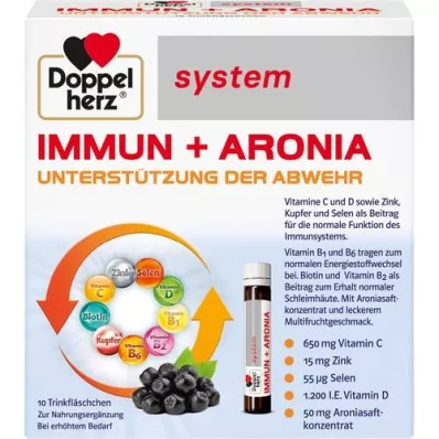 DOPPELHERZ Fiale del sistema Immun+Aronia, 10 pz