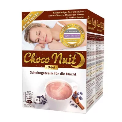 Choco Nuit bevanda al cioccolato in polvere della buonanotte, 20 pz