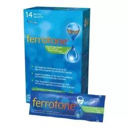 FERROTONE Compressa di ferro con concentrato di mela e vitamina C, 14 x 25 ml