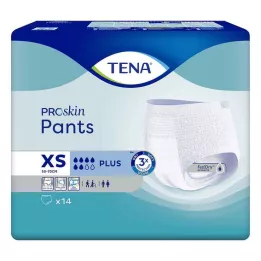 TENA PANTS più XS pantaloni monouso ConfioFit da 50-70 cm, 14 pezzi