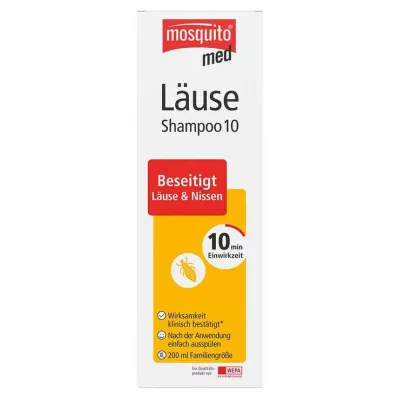 shampoo antipidocchi zanzara® med 10, 200 ml