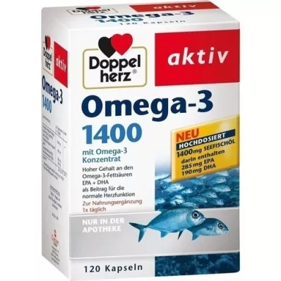 DOPPELHERZ Omega-3 1.400 capsule, 120 pezzi