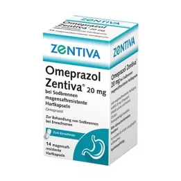 OMEPRAZOL Zentiva 20 mg per il bruciore di stomaco, 14 pz