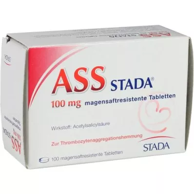 ASS STADA 100 mg compresse rivestite con enterici, 100 pz