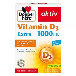 DOPPELHERZ Vitamina D3 1000 U.I. EXTRA Compresse, 45 pz
