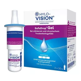 HYLO-VISION SafeDrop Gel Gocce Oculari, 2X10 ml