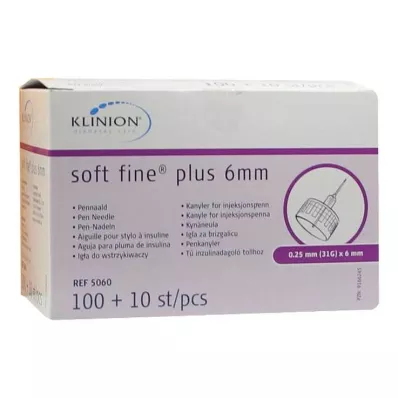 Cannula Soft Fine plus 0,25x6 mm 31G Cpc, 110 pz