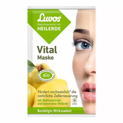 Luvos Natural Cosmetics Maschera vitale allargilla curativa, 2X7,5 ml