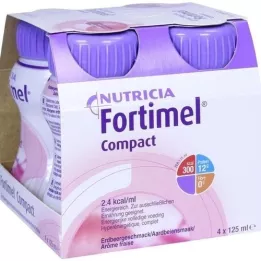 FORTIMEL Compatto 2.4 Aroma fragola, 4X125 ml