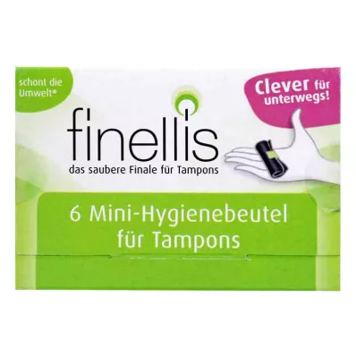 Mini sacchetti igienici Finellis per assorbenti in movimento (6 pezzi)