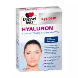 Sistema Doppelherz Ialurone+Q10+Vitamina C+Zinco+Biotina capsule, 30 pz