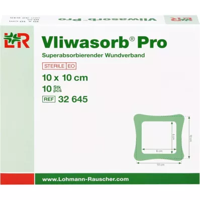 VLIWASORB Pro superabsorb.comp.sterile 10x10 cm, 10 pz