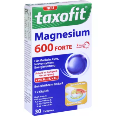 TAXOFIT Magnesio 600 FORTE Compresse di deposito, 30 pz