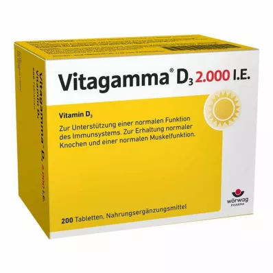 VITAGAMMA D3 2.000 U.I. vitamina D3 NEM compresse, 200 pz