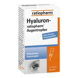 HYALURON-RATIOPHARM Gocce oculari, 2X10 ml