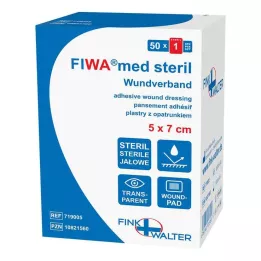 WUNDVERBAND sterile 5x7 cm trasparente, 50 pz