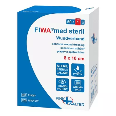 Medicazione per ferite sterile 8x10 cm trasparente, 50 pz