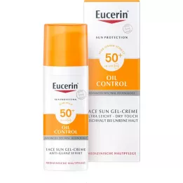 EUCERIN Gel-crema solare Olio Contr.Anti-Gl.Eff.LSF50+, 50 ml