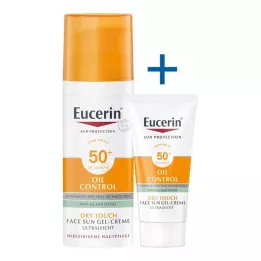 EUCERIN Gel-crema solare Olio Contr.Anti-Gl.Eff.LSF50+, 50 ml