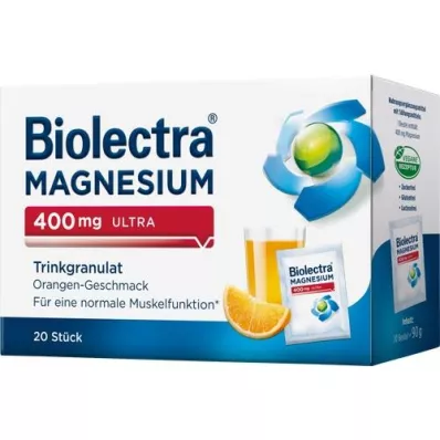 BIOLECTRA Magnesio 400 mg ultra Trinkgran.Orange, 20 pz